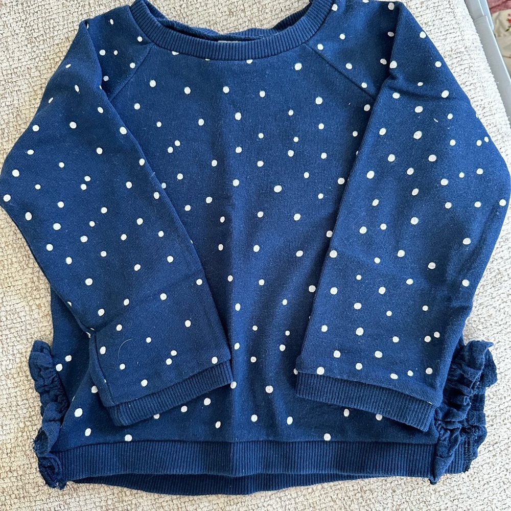 Zara Blue Polkadot Sweatshirt